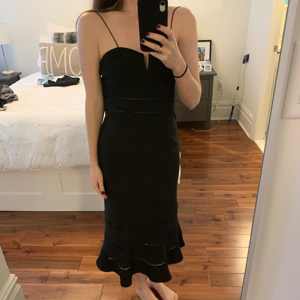 NWT Finders Keepers Black Midi Dress